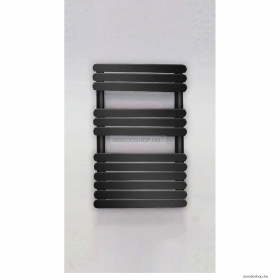 AREZZO DESIGN - FLAT BLACK - Törölközőszárítós radiátor, 466 W, 80x50 cm - Fekete acél