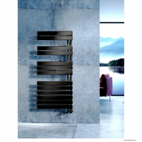 AREZZO DESIGN - HORIZONT BLACK - Törölközőszárítós radiátor, 735W, 135x55cm, szögletes - Fekete acél