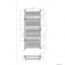 AREZZO DESIGN - SMART WHITE - Törölközőszárítós radiátor, 552W, 50x120 cm - Fehér acél