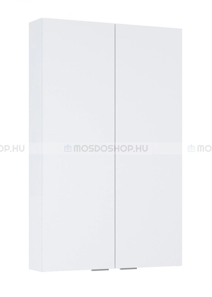 AREZZO BÚTOR Fürdőszobai fali felsőszekrény 2 nyílóajtóval 50x80cm - Fényezett, magasfényű fehér (AR-1674079)