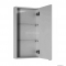 AREZZO BÚTOR - Fürdőszobai fali felsőszekrény 1 nyílóajtóval, 40x80x12,6cm - Fényezett, magasfényű szürke (AR-167735)