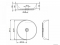 AREZZO DESIGN - LORCA - Mosdó, mosdótál - Kerámia, D41,5cm, kerek, matt ezüstszürke - Pultra, bútorra ültethető