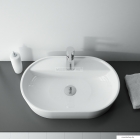AREZZO DESIGN - BABETTE - Mosdó, mosdókagyló - Kerámia, 62x41cm, fehér - Pultra, bútorra ültethető