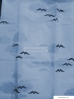 DIPLON - Zuhanyfüggöny függönykarikával, 180x200cm - Textil - Kék madaras (CN73100)