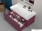 CERASTYLE - SHARP - Mosdó, mosdókagyló, 80x48 cm - Pultra, bútorra ültethető, falra szerelhető