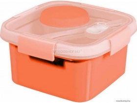 CURVER - SMART TO GO - Ételtároló étkészlettel, 1,1L BPA-mentes, narancssárga - Műanyag (249388)