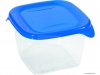 CURVER - FRESH GO - Ételtároló doboz, négyzetes 0,45L, áttetsző, kék - Műanyag (182238)