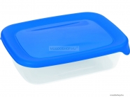 CURVER - FRESH GO - Ételtároló doboz, szögletes 0,5L, áttetsző, kék - Műanyag (182283)
