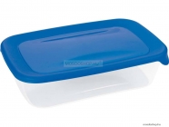 CURVER - FRESH GO - Ételtároló doboz, szögletes 1L, áttetsző, kék - Műanyag (182289)
