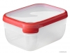 CURVER - GRAND CHEF - Ételtároló doboz, négyszögletes 1,8L, áttetsző, piros - Műanyag (216575)