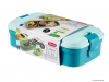 CURVER - LUNCH GO - Ételtároló evőeszközzel, BPA-mentes, kék - Műanyag (225053)