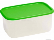 CURVER - LUX - Ételtároló doboz, négyszögletes 4,4L, áttetsző, zöld - Műanyag (241902)