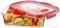 CURVER - SMART COOK - Ételtároló doboz, sütőben is használható, 2,3L, négyszögletes - Üveg, műanyag (248682)