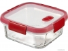 CURVER - SMART COOK - Ételtároló doboz, sütőben is használható, 0,7L, négyzetes - Üveg, műanyag (235706)