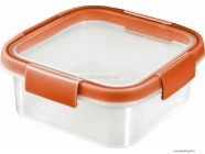CURVER - SMART FRESH - Ételtároló doboz, négyzetes 0,9L, áttetsző, narancssárga - Műanyag (249394-3)
