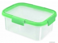 CURVER - SMART FRESH - Ételtároló doboz, szögletes 1,2L áttetsző, zöld - Műanyag (249392-2)