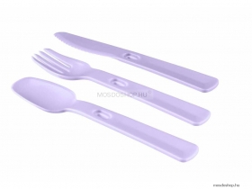CURVER - SMART TO GO - Evőeszköz készlet (kanál, villa, kés), lila - Műanyag