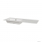 MARMY - BERGAMO SLIM - Mosdó, mosdókagyló 120x46cm, balos - Pultba, bútorba süllyeszthető - Fehér