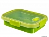 CURVER - SMART TO GO - Ételtároló doboz, 0,7L tégla formájú, zöld - Műanyag (232567)