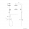 DIPLON - Zuhanyszett esőztető fejzuhannyal, 1 funkciós zuhanyrózsával (BGQ0702)