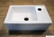 DIPLON - Kis kézmosó, kerámia mosdókagyló 37x23,5cm, szögletes - Falra, pultra, bútorra rögzíthető (WB7221)