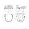 DIPLON - Magasított WC ülőke, mozgáskorlátozottaknak és időseknek - Fehér (SFD7702)