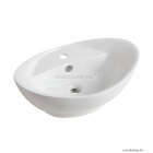 DIPLON - Kerámia mosdó, mosdókagyló 59x39cm - Pultra, bútorra szerelhető (WB7208)