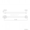 DIPLON - Fali törölközőtartó, 45 cm - Krómozott réz (SE30111-45)