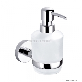 DIPLON - Fali folyékony szappan adagoló, 200ml - Opál üveg, krómozott réz (SE30153)