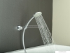 SAPHO - Zuhanyfej, kézizuhany - 1 funkciós, kerek, krómozott műanyag (2755)