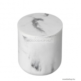 SAPHO - BIANCO - Kozmetikai tároló pohár tetővel - Fehér, márvány hatású