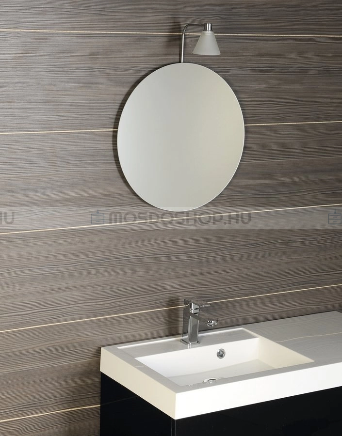 AQUALINE Fürdőszobai fali tükör világítás nélkül, D60cm - Kerek, ragasztható (22444)