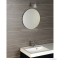 AQUALINE - Fürdőszobai fali tükör világítás nélkül, D80cm - Kerek, ragasztható (22446)