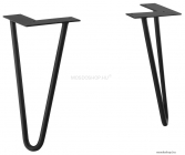 SAPHO - ODETTA - Fix magasságú bútorlábak, 2db, 120x265x120mm - Matt fekete fém (30314)