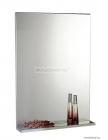 AQUALINE - BETA - Fürdőszobai fali tükör MDF polccal, 40x70cm, világítás nélkül