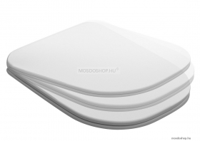 SAPHO - KERASAN TRIBECA - Soft Close lecsapódásgátlós WC tető, ülőke - Fehér duroplast