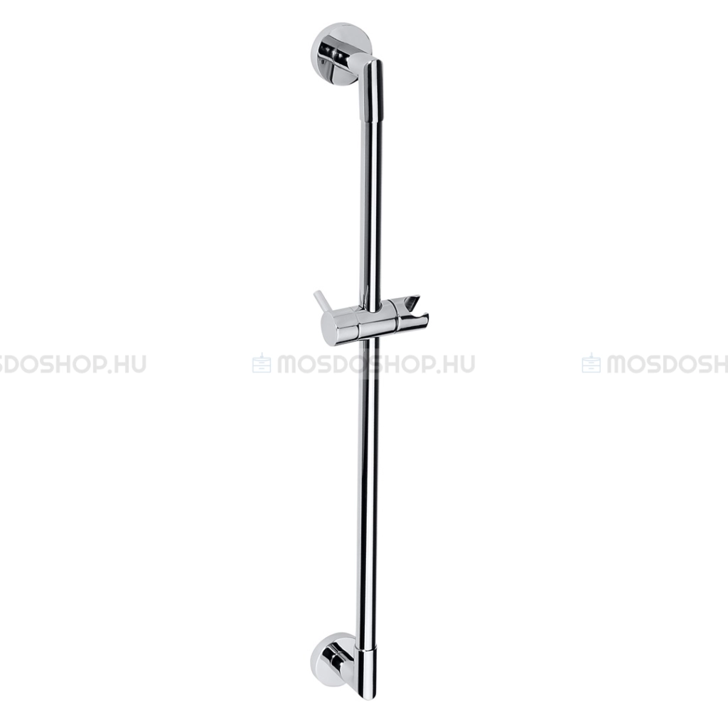 BEMETA Zuhanytartó rúd - Falra szerelhető, mozgatható kézizuhany tartóval, 65 cm - Krómozott (104114112)