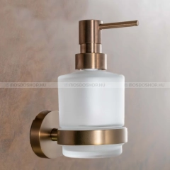 BEMETA AMBER - Fali folyékony szappan adagoló - 200ml - Opálüveg, matt réz (155109102)(XR103PG)