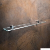 BEMETA - ORGANIC - Fürdőszobai üvegpolc (piperepolc) - 60cm - Átlátszó üveg, krómozott réz