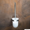 BEMETA - ORGANIC - Falra szerelhető WC kefe tartó - Opálüveg kefetartóval, fényes inox fali konzollal