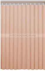 AQUALINE PVC zuhanyfüggöny függönykarikával 180x200cm (0201004 BE) - Bézs - Vinyl - Zuhanyfüggöny műanyag - pvc