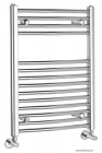 SAPHO - ALYA - Fürdőszobai radiátor, törölközőszárítós radiátor, 196W, 50x68,8cm, íves - Krómozott