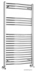 SAPHO - ALYA - Fürdőszobai radiátor, törölközőszárítós radiátor, 364W, 60x111,8cm, íves - Krómozott