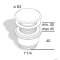 SAPHO - OMP TEA - Nem zárható mosdó lefolyó (túlfolyó nélkül) - D6,3cm, magasság: 30-45mm - Krómozott (147.555.5)