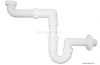 SAPHO - BRUCKNER - Helytakarékos mosdószifon, csőszifon - D40mm - Fehér (151.129.0)
