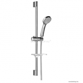 SAPHO - BRUCKNER - Zuhanyszett 1 funkciós zuhanyrózsával, zuhanyrúddal, gégecsővel, szappantartóval, 64,5cm - Krómozott