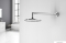 SAPHO - BRUCKNER - Fali zuhanyfej tartó cső, zuhanykar esőztető fejzuhanyhoz, 38 cm - Kerek - Krómozott