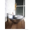 SAPHO - MURANO ARGENTO - Üvegmosdó, mosdótál D40x14cm, ezüstszürke - Pultra, bútorra ültethető