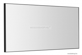 SAPHO - AROWANA - Fürdőszobai fali tükör 100x50cm, matt fekete alumínium kerettel