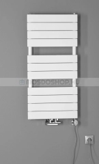 AQUALINE BONDI Fürdőszobai radiátor törölközőszárítós radiátor 425W 45x93 4cm - Fehér - Acél - Törölközőszárítós radiátor